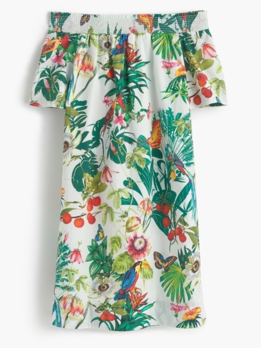 J.Crew Ratti "Into the Wild" off-the-shoulder dress - EUC